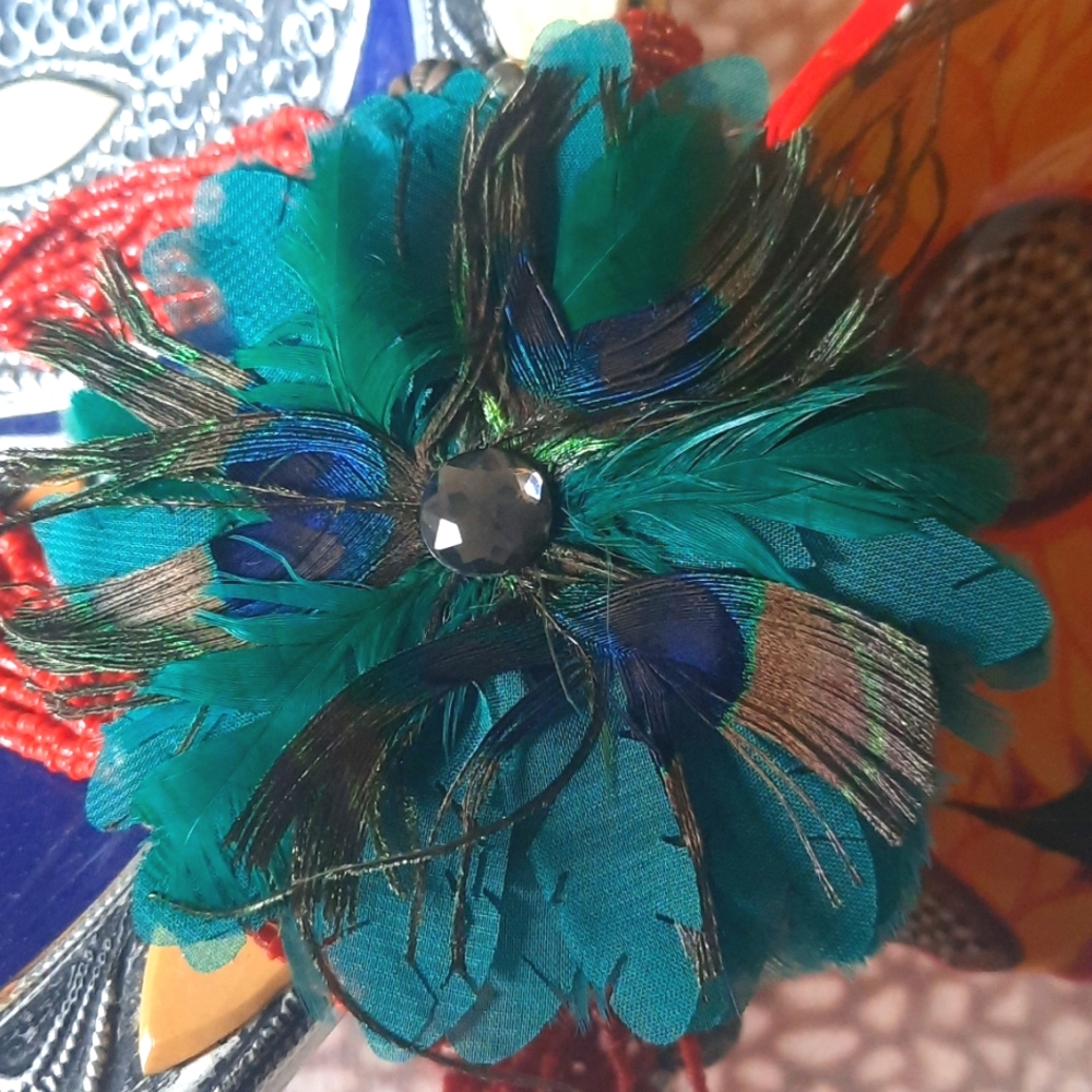 Peacock Feather Brooch 🦚